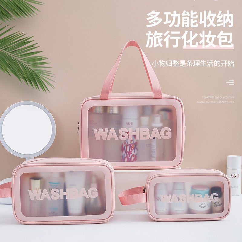 Pvc Transparent Cosmetic Bag, Large Capacity, High Appearance Value, Portable, Waterproof, Cosmetic Storage Bag, Toiletry Bag - Image 2